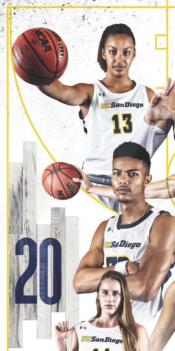 University of California San Diego Basketball Poster