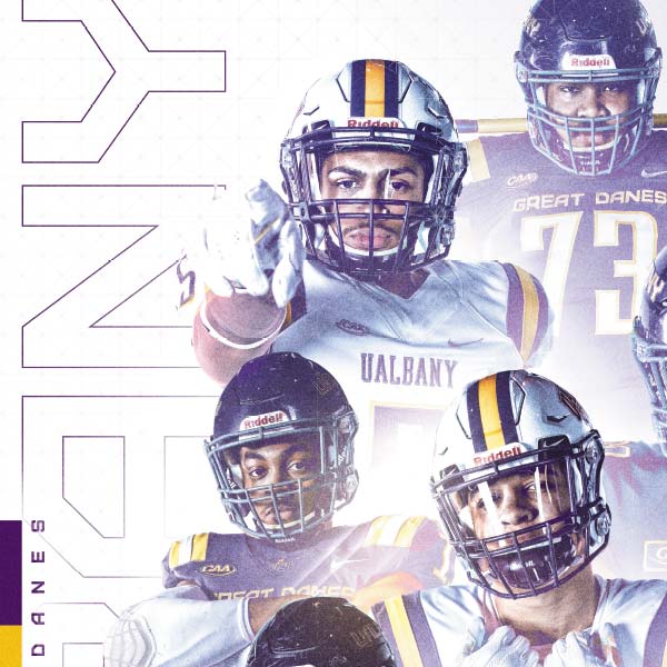 University of Albany Football Poster