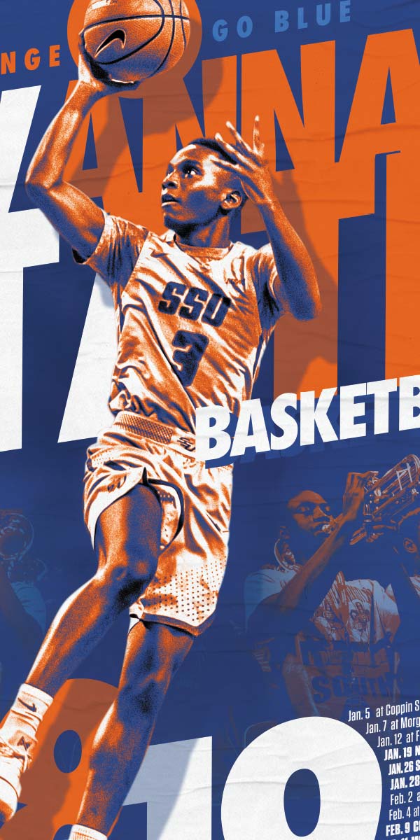 Savannah State University Men's Basketball Poster