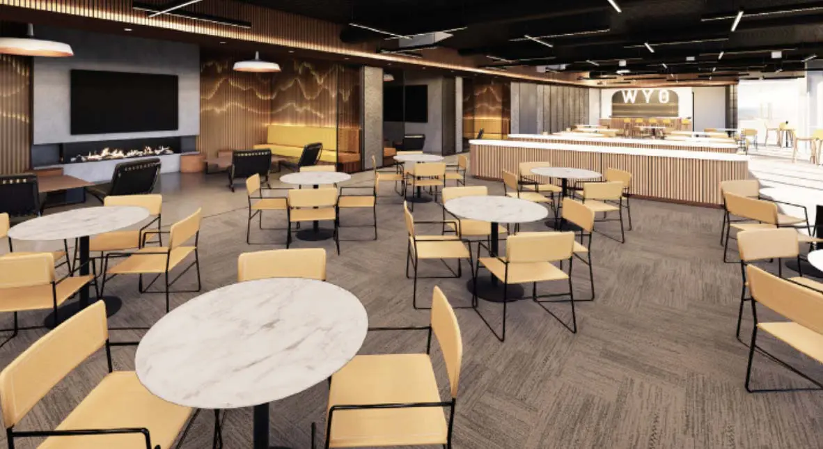 Premium club seating conceptual rendering